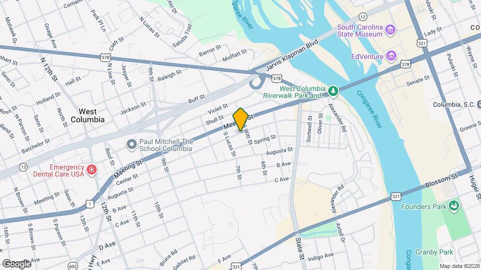 609 Center St Map and Location Details