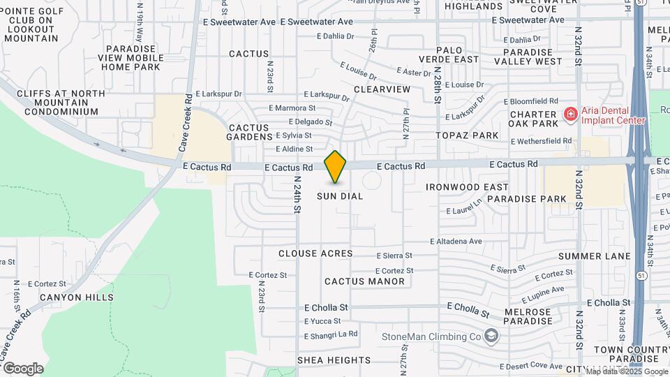 2506 E Shaw Butte Dr Map and Location Details