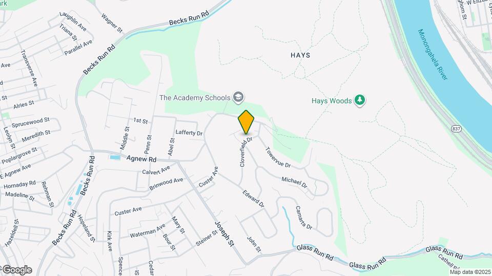 1209 Cloverfield Dr Mapa y Detalles de la Ubicación