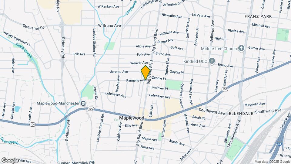 2501-2507 S Big Bend Blvd Mapa y Detalles de la Ubicación