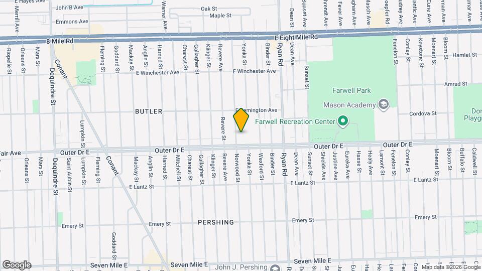 19942 Norwood St Map and Location Details