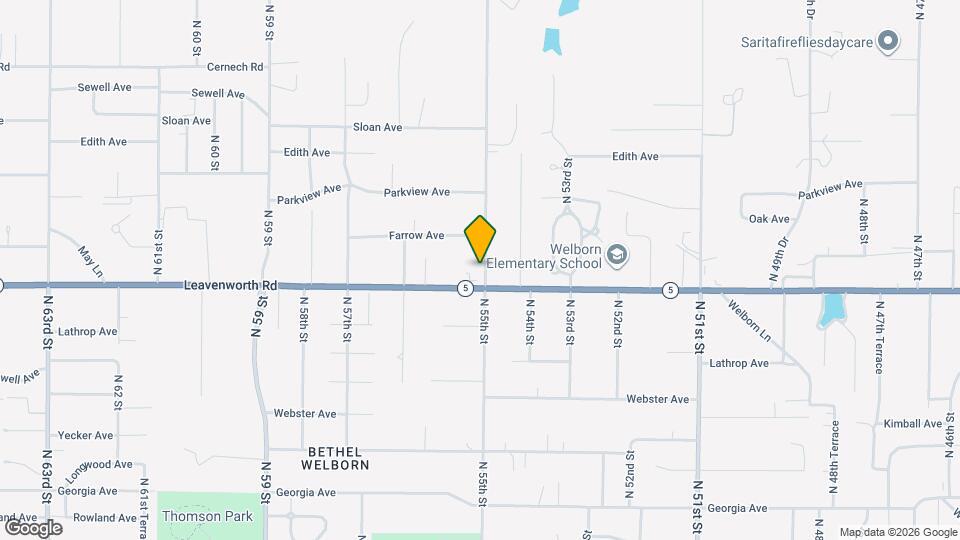 3118 N 55th St Map and Location Details