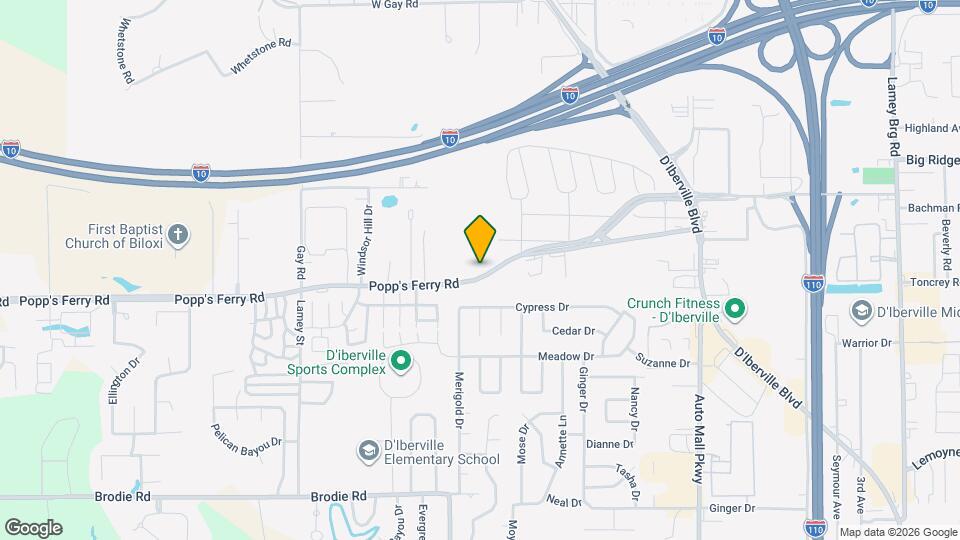 4294 Popp's Ferry Rd Map and Location Details