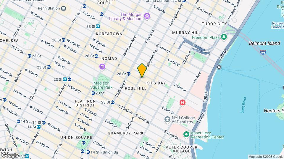 121 Lexington Ave Map and Location Details