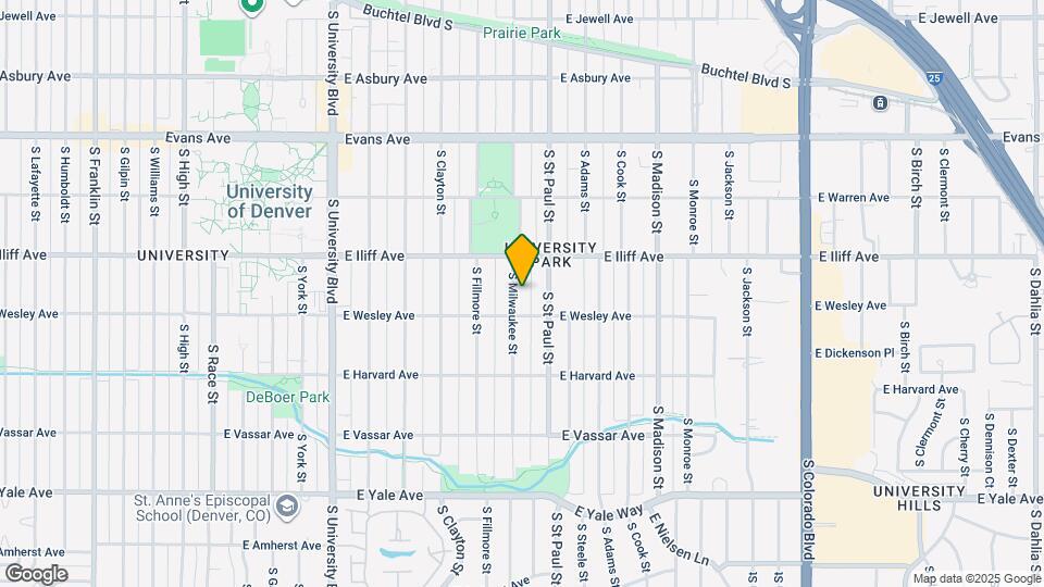 2360 S Milwaukee St Mapa y Detalles de la Ubicación