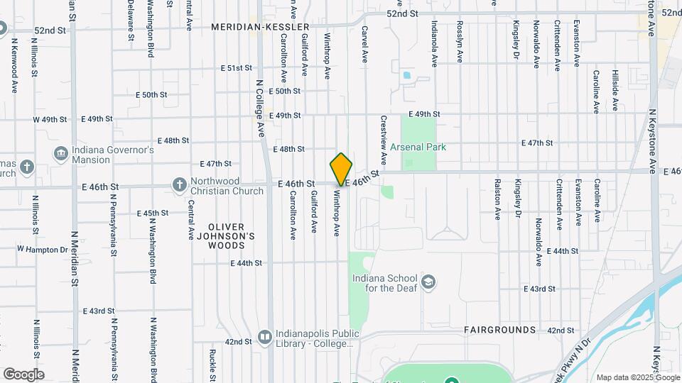 4561 Winthrop Ave Map and Location Details