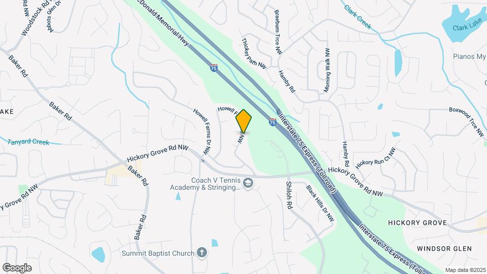 4563 Howell Farms Rd NW Map and Location Details