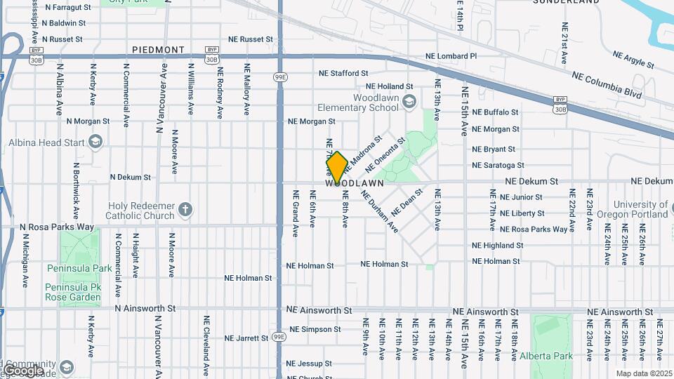 718 NE Dekum St Map and Location Details