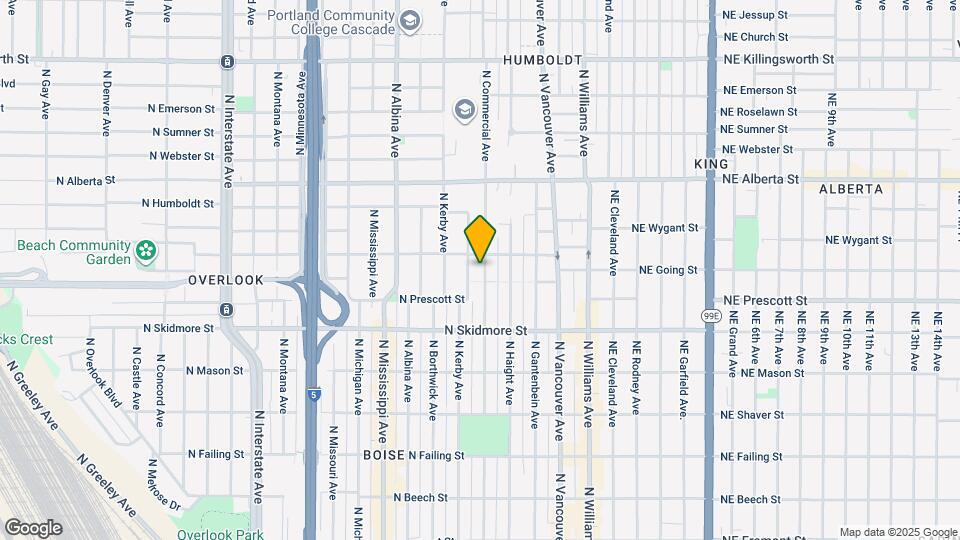 4619 N Commercial Ave Map and Location Details
