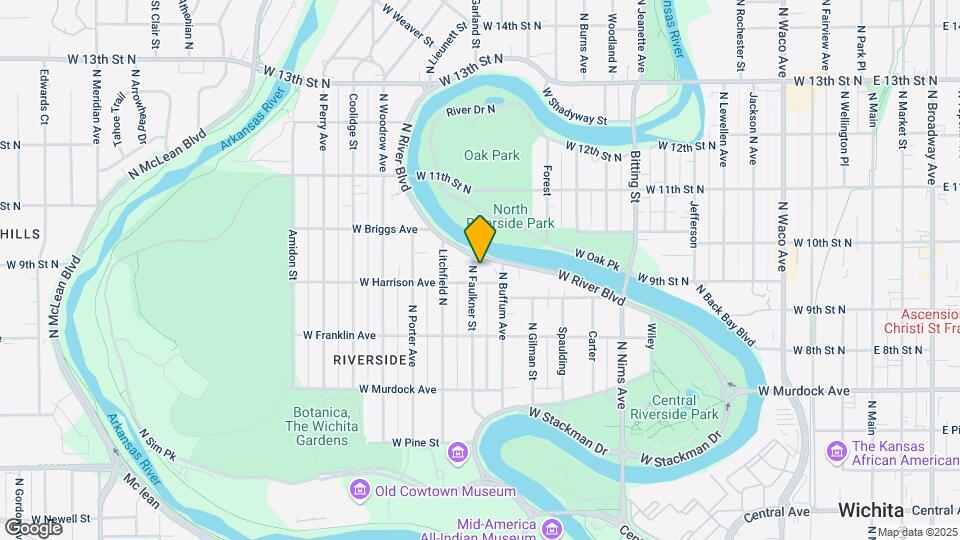 1201 W River Blvd Map and Location Details