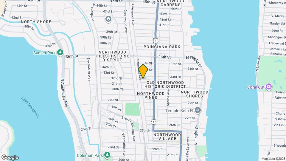 639 32nd St Map and Location Details