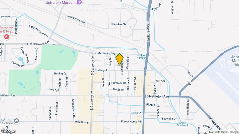 1009 Glendale St Map and Location Details