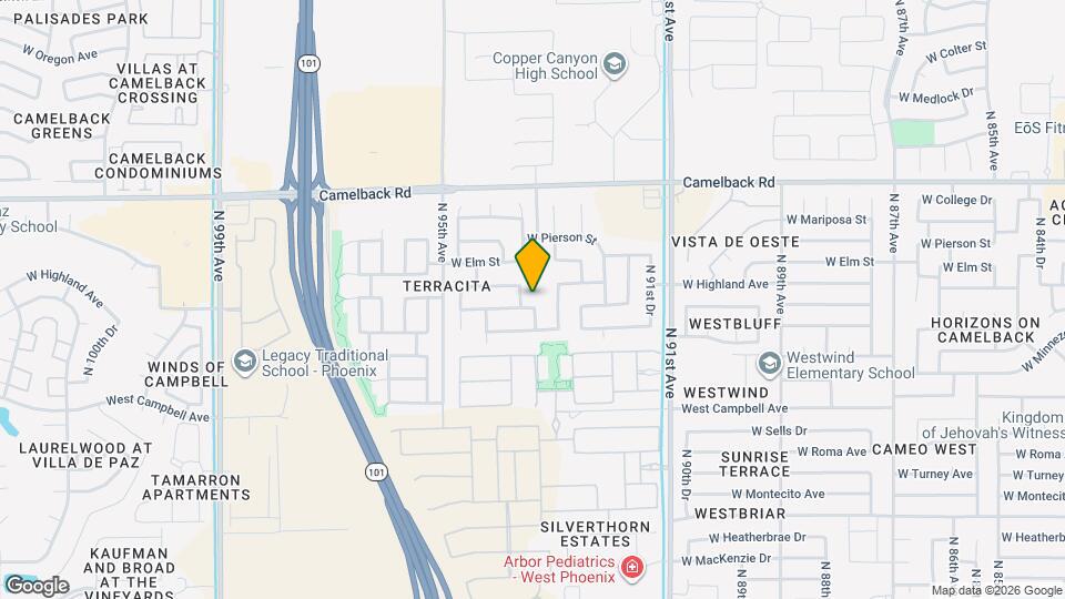 9304 W Coolidge St Map and Location Details