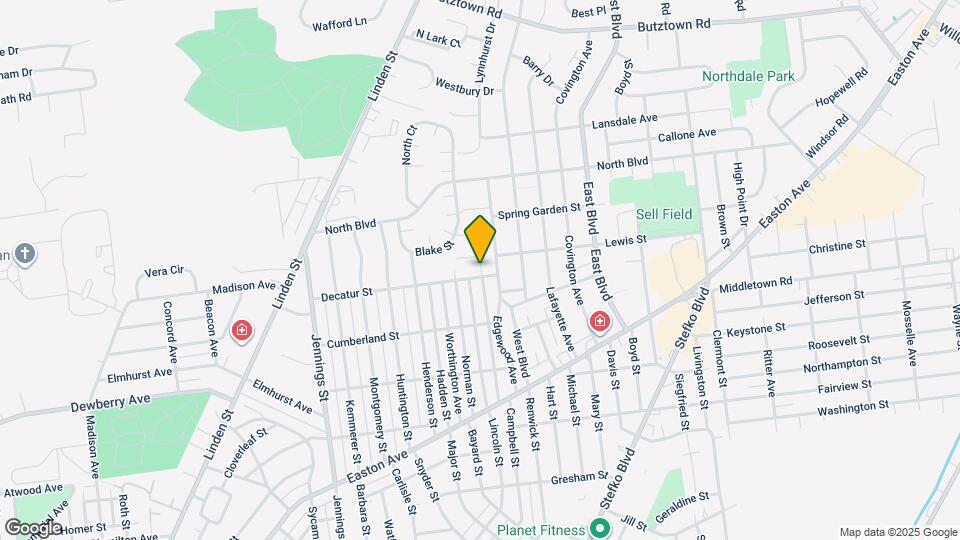2325 Linford St Map and Location Details