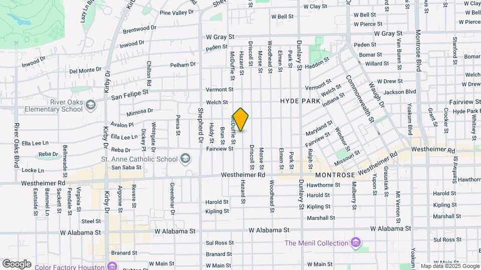 2216 Hazard St Map and Location Details