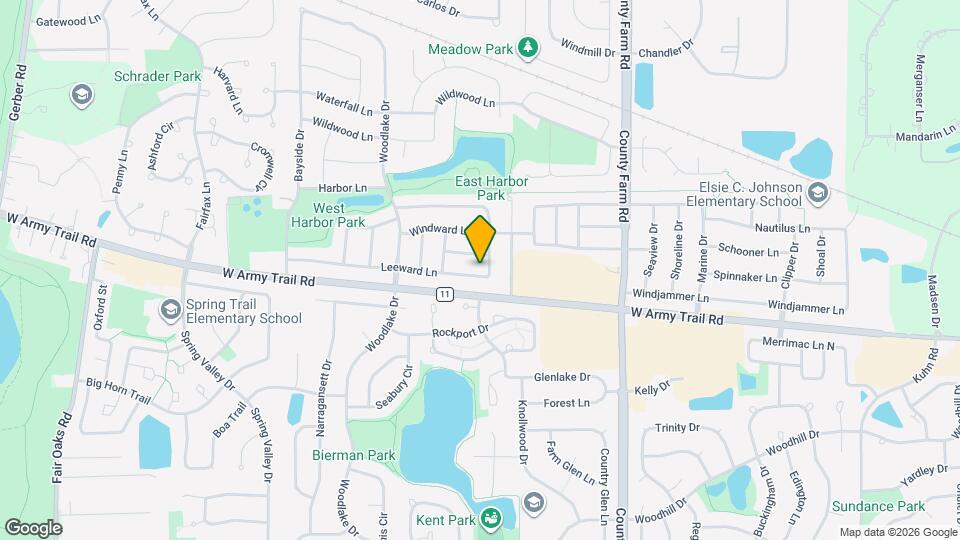 2058 Leeward Ln Map and Location Details