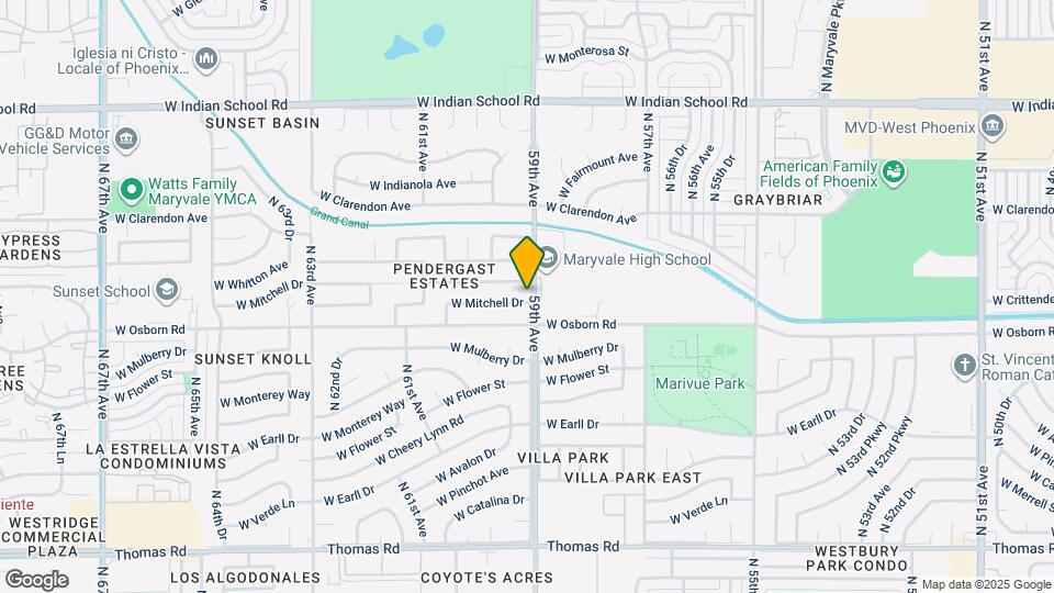 5902 W Mitchell Dr Map and Location Details