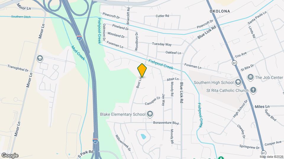 8507 Bost Ln Mapa y Detalles de la Ubicación