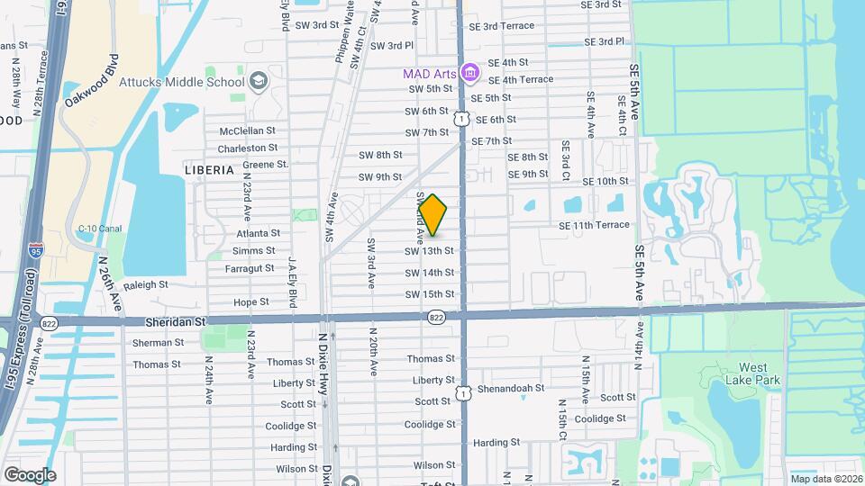 44 SW 13th St, Unit 44 Map and Location Details