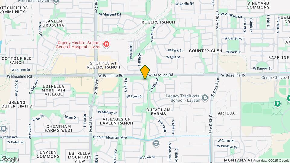 7713 S 47th Ln Map and Location Details
