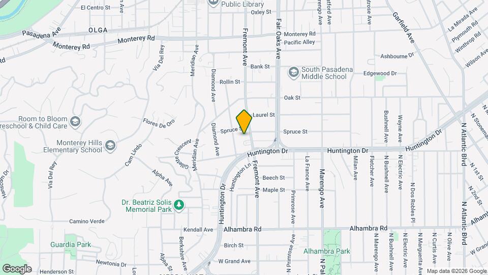 1817 1/2 Fremont Ave Map and Location Details