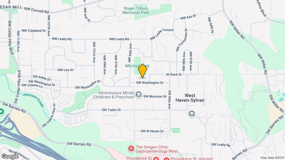 9387 SW Washington St Map and Location Details