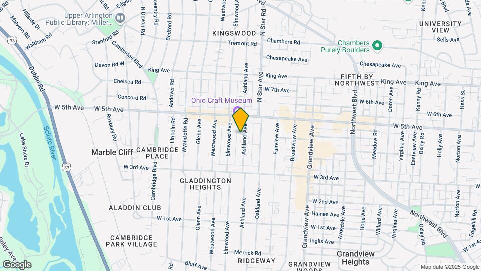 1505 Ashland Ave Map and Location Details