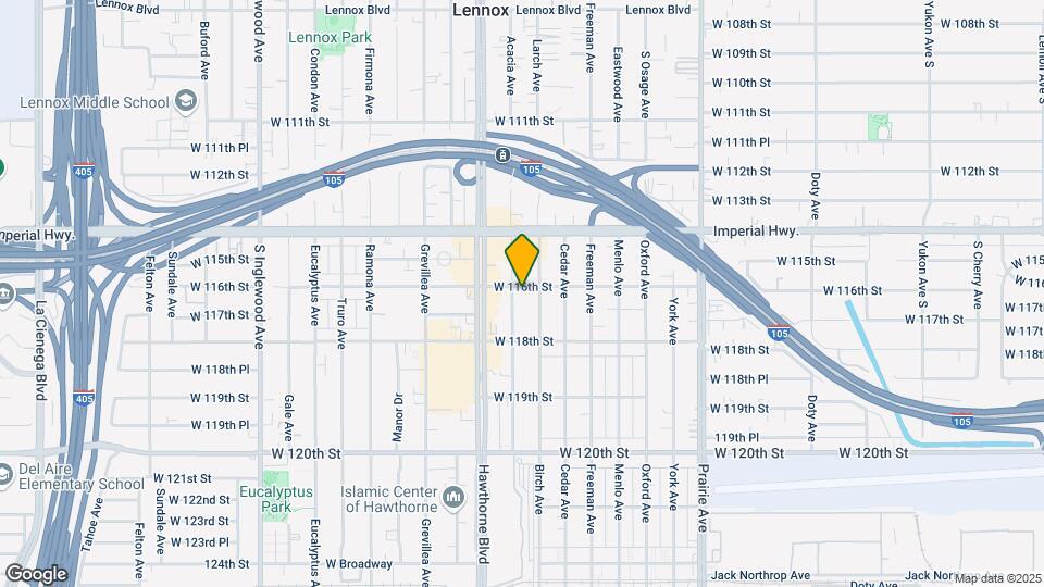 11608 Acacia Ave Mapa y Detalles de la Ubicación