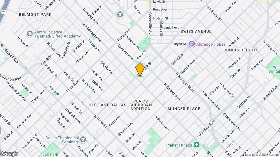 4904 Live Oak St Map and Location Details