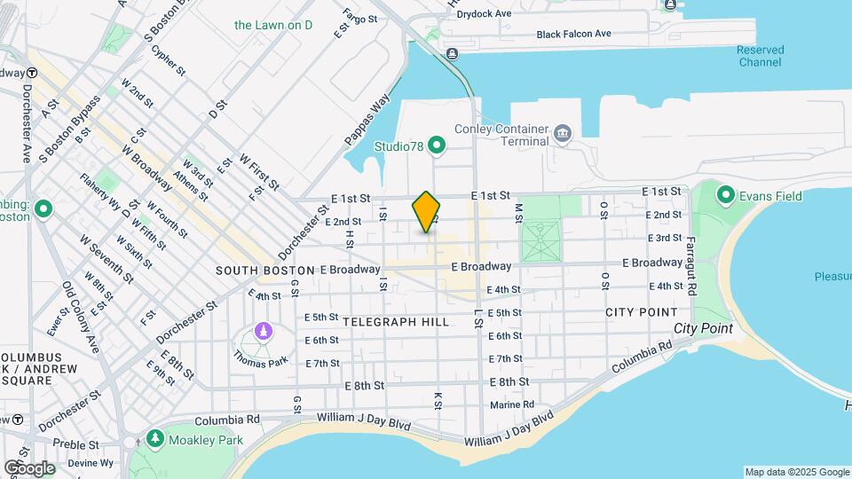550 E 3rd St Map and Location Details