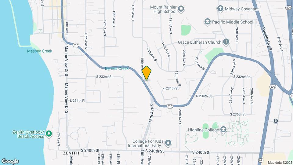 1614 Kent Des Moines Rd Map and Location Details