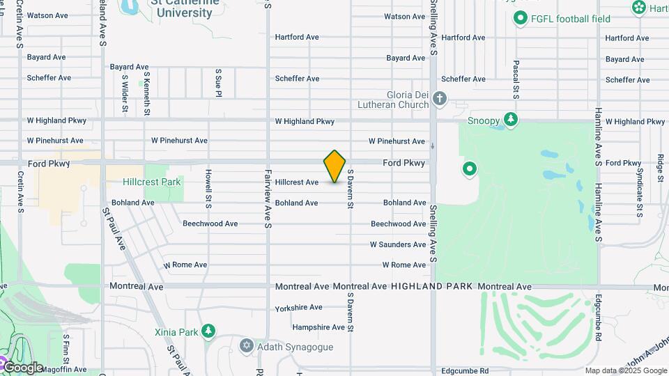 1720 Hillcrest Ave Mapa y Detalles de la Ubicación