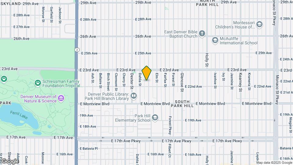 2219 Eudora St Map and Location Details