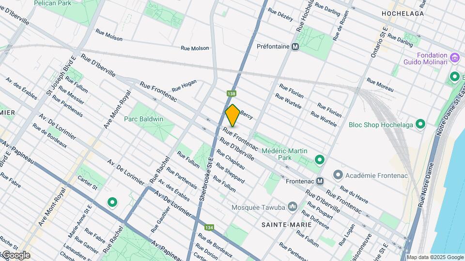 2625 Frontenac St Map and Location Details