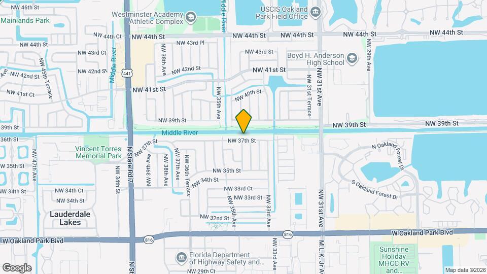 3427 NW 37th St Map and Location Details