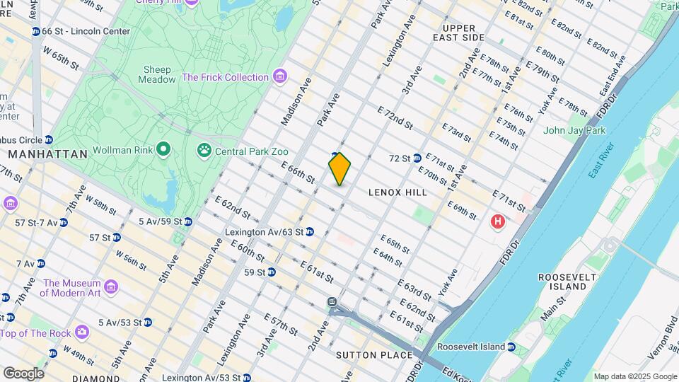 139 E 66th St Map and Location Details