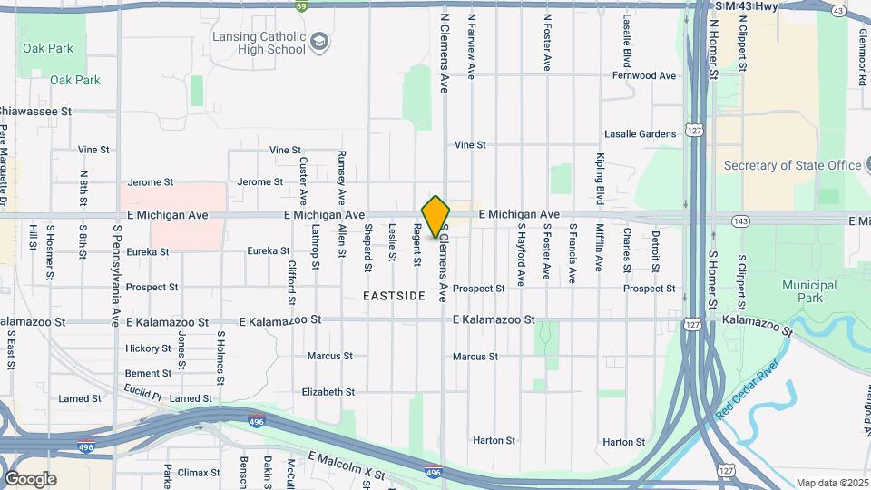 132 S Clemens Ave Map and Location Details