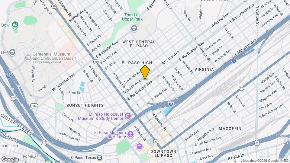 1009 N Florence St Map and Location Details