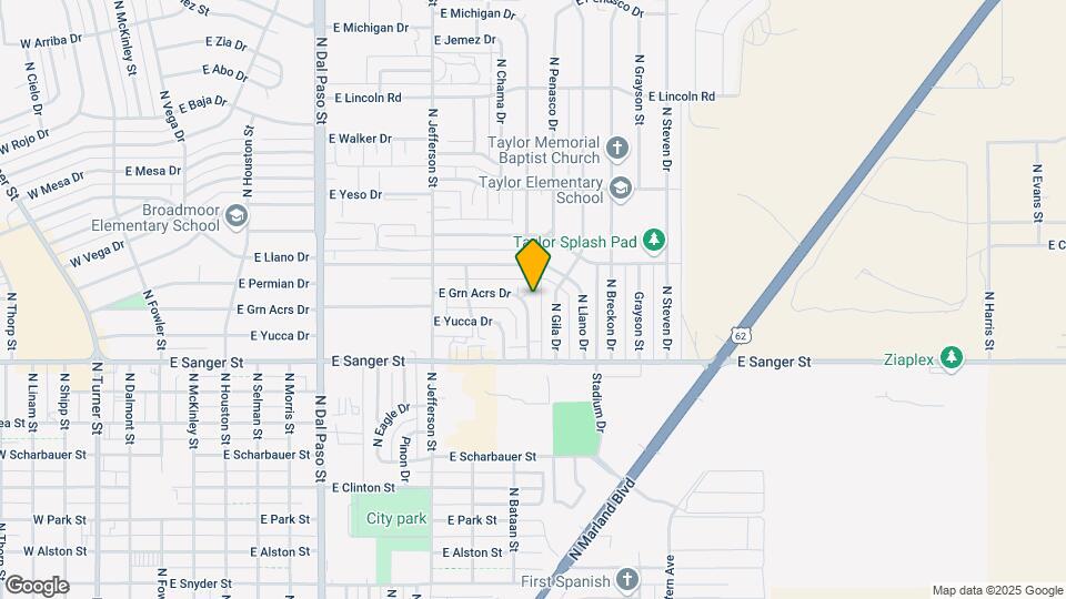 1224 N Green Acres Dr Map and Location Details
