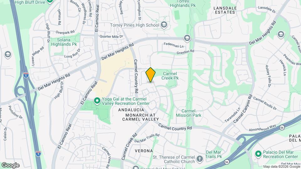 12918 Carmel Creek Rd Map and Location Details