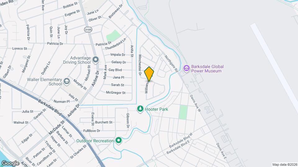 1603 Williamsburg Dr Mapa y Detalles de la Ubicación