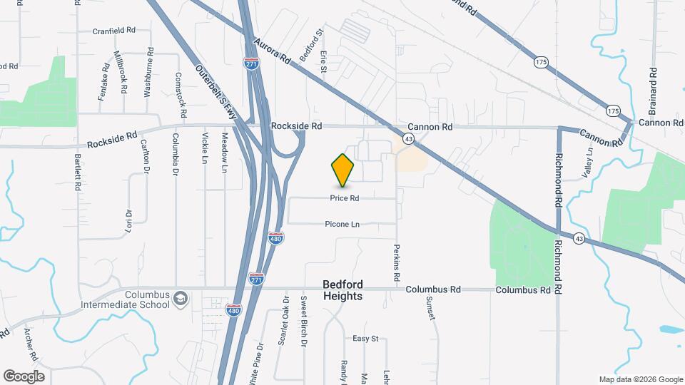 25121 Price Rd Map and Location Details