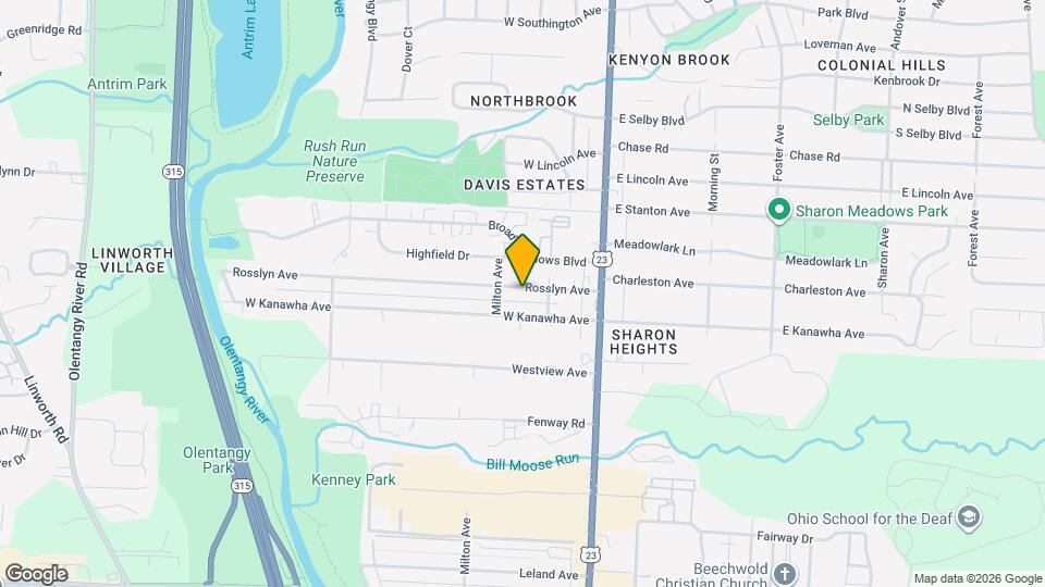 111 Rosslyn Ave Map and Location Details