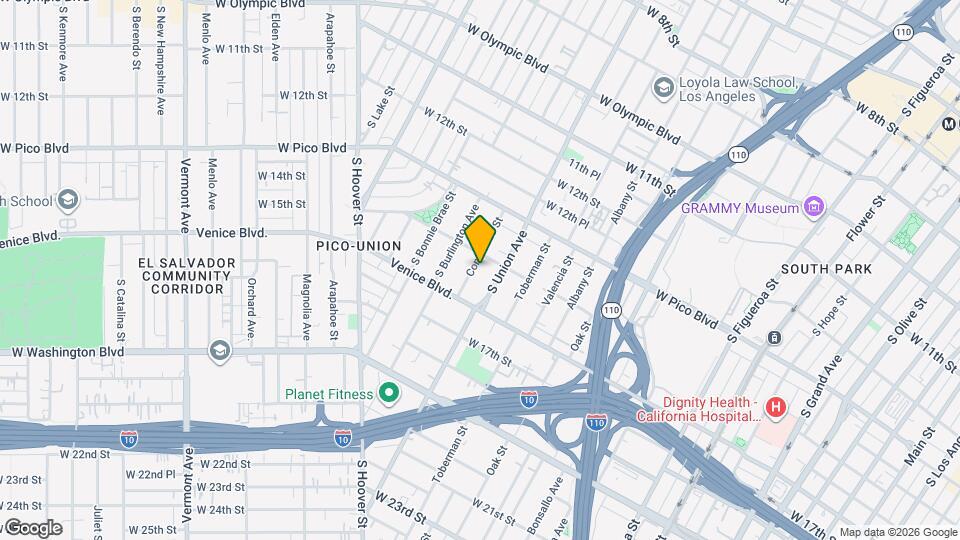 1418 Constance St Map and Location Details