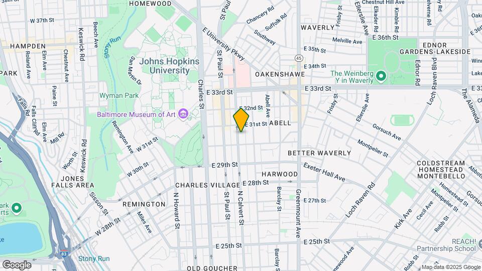 3023 N Calvert St Mapa y Detalles de la Ubicación