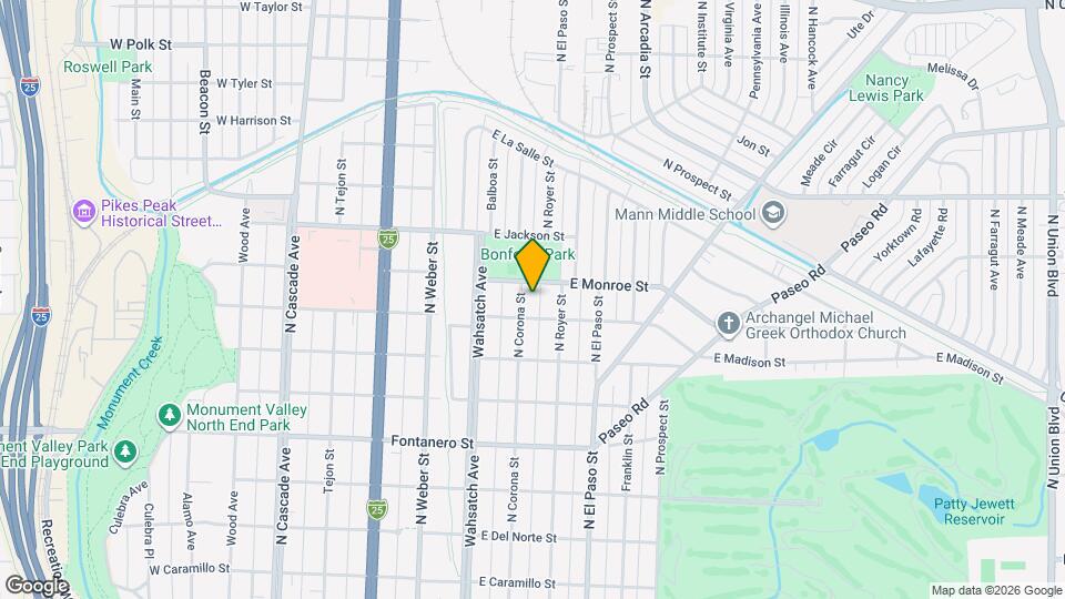 2215 N Corona St Map and Location Details
