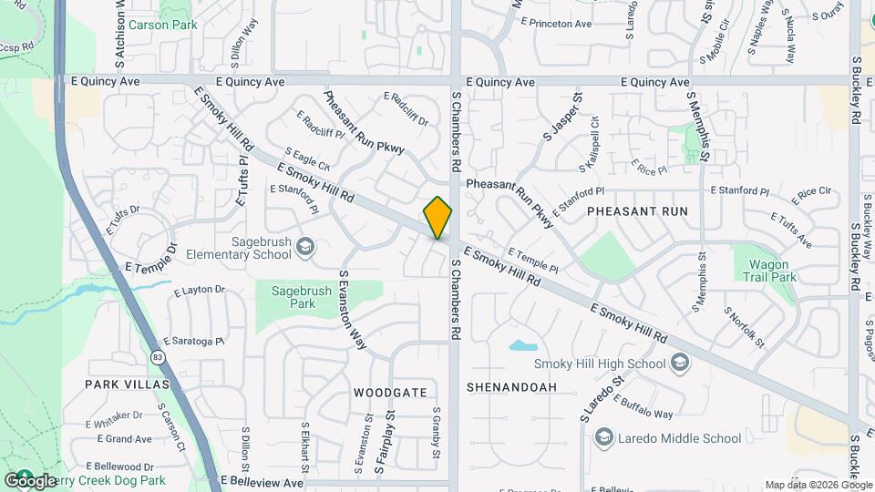 4604 S Fraser Ct Map and Location Details