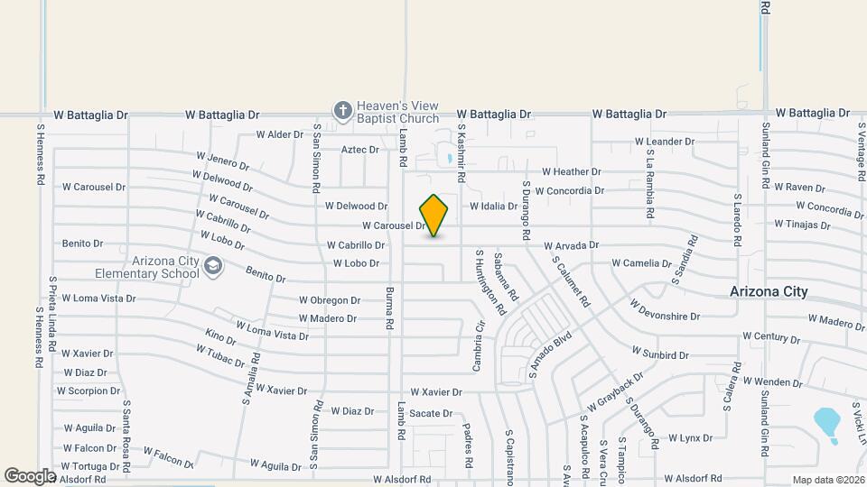 11094 W Arvada Dr Mapa y Detalles de la Ubicación