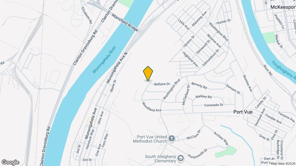 906 Woodland Ave Map and Location Details