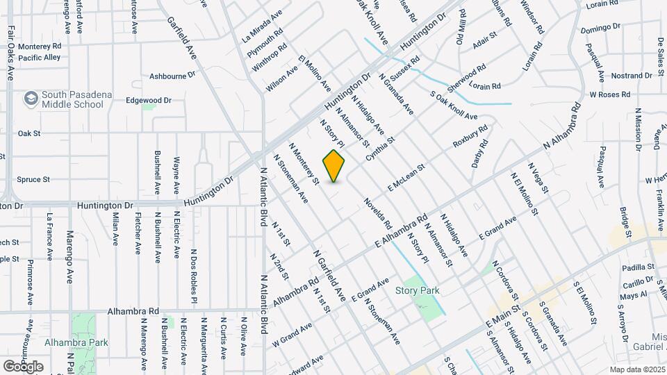 914 N Monterey St Map and Location Details